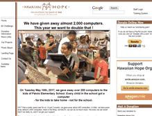 Tablet Screenshot of hawaiianhope.org